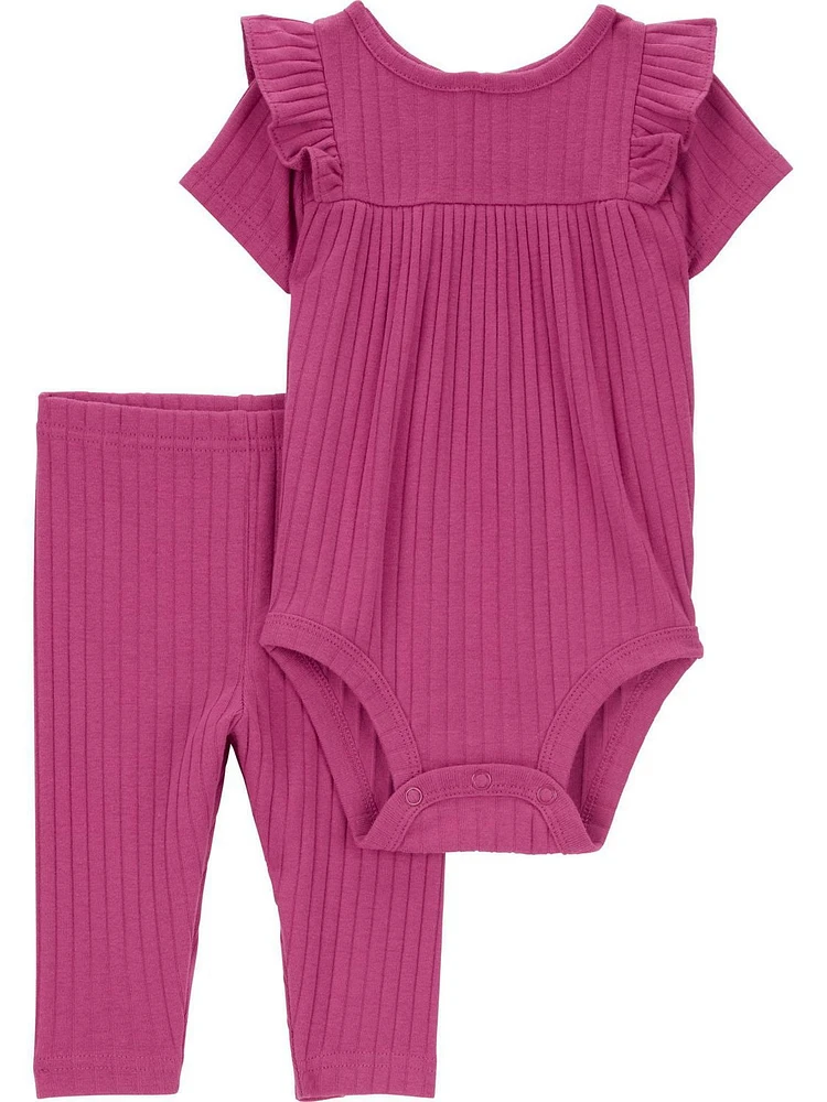 Ensemble pantalon pour bébé fille Carter's Child of Mine - Baie