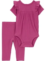 Ensemble pantalon pour bébé fille Carter's Child of Mine  - Baie
