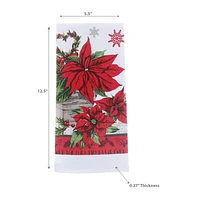 Hand Towel Poinsettia - Set of 6