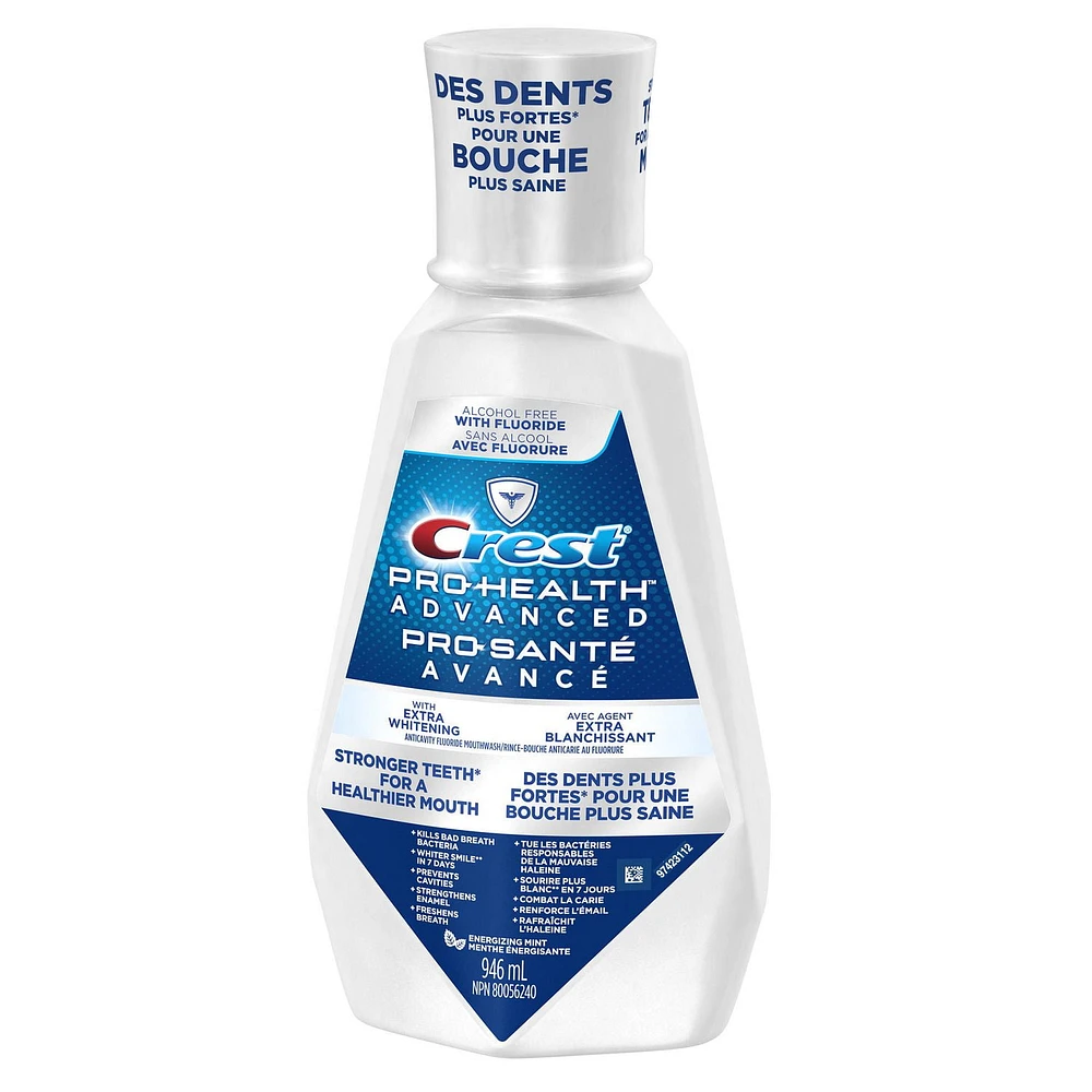 Crest Pro-Health Advanced Extra Whitening Mouthwash, 946 mL