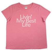 Pink closet Ladies plus size  short sleeve tee shirt