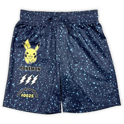 Pokemon Short de sport pour garçon avec cordon à la taille