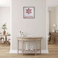 Wood Wall Decor Let It Snow