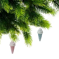 Ice Cream Cone Ornament - Set of 12