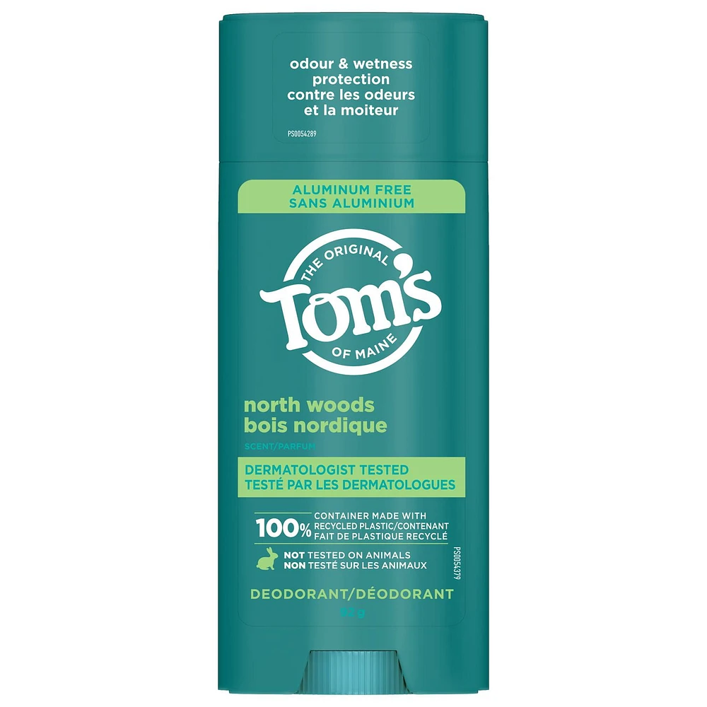 Tom’s of Maine North Woods Natural Deodorant for Men and Women, Aluminum Free, 92g