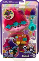 Polly Pocket & DreamWorks Trolls Compact Playset with Poppy & Branch Dolls & 13 Accessories, Ages 4+