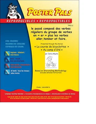 Poster Pals FSL classroom/Reproducible "Le passé composé" Masters French Storytelling Kit