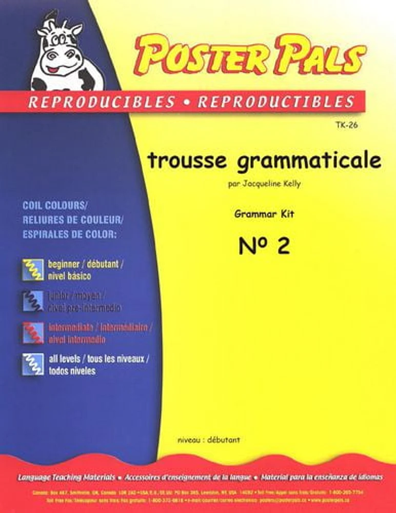 Activités Reproductibles pour la classe de FLS - trousse grammaticale - No2