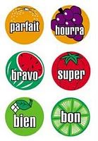 Poster Pals French Mini Fruit Stickers