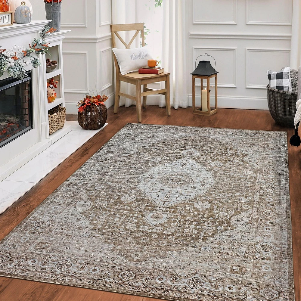 Rug Branch Emir Collection Traditional Oriental Water-Repellent Area