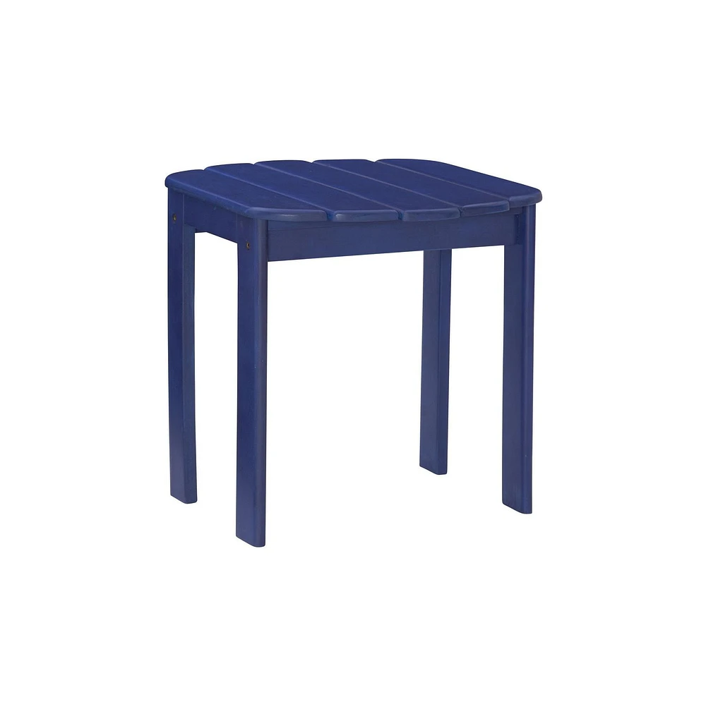 Blue Adirondack Outdoor End Table