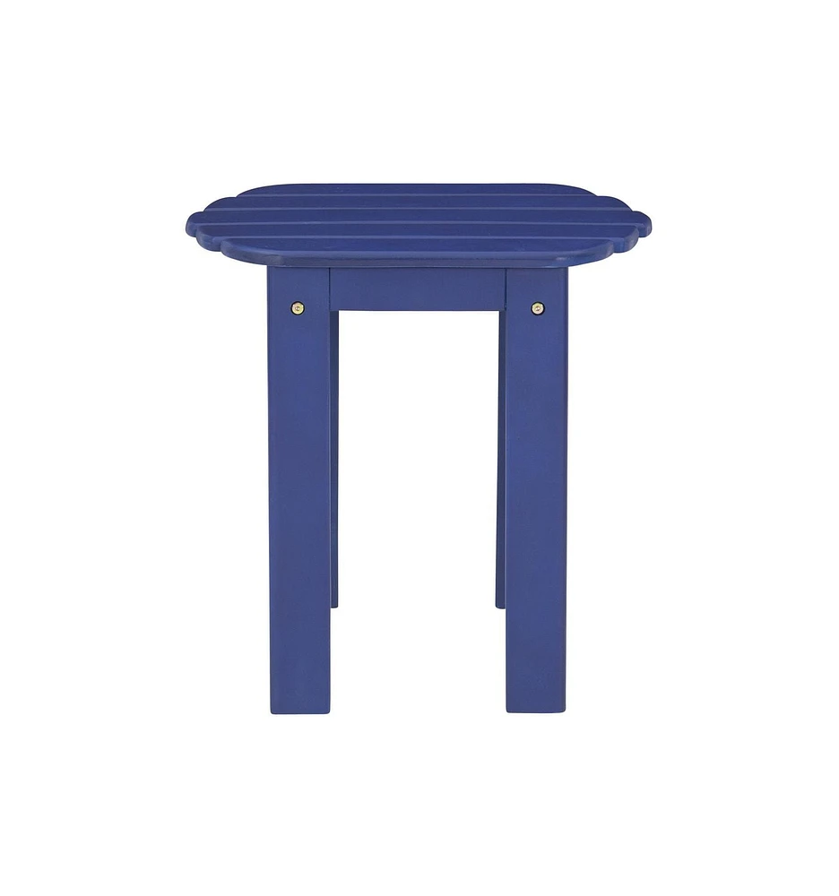 Table d'Extrémité Extérieure Adirondack Bleue