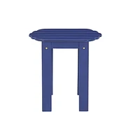 Blue Adirondack Outdoor End Table