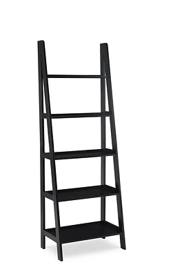 Aurora Ladder Bookshelf, Black