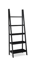 Aurora Ladder Bookshelf, Black