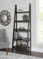 Aurora Ladder Bookshelf, Black