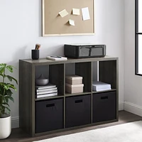 Gorham 6 Cubby Storage Cabinet in Grey