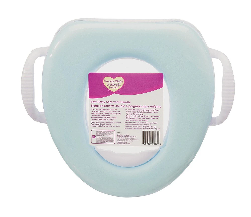 Siège de toilette souple pour enfants Le choix du parent à poignées