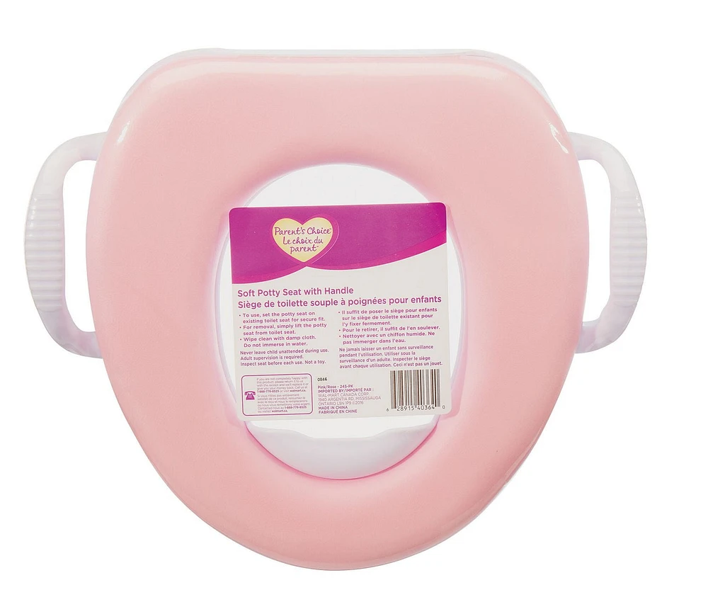 Siège de toilette souple pour enfants Le choix du parent à poignées