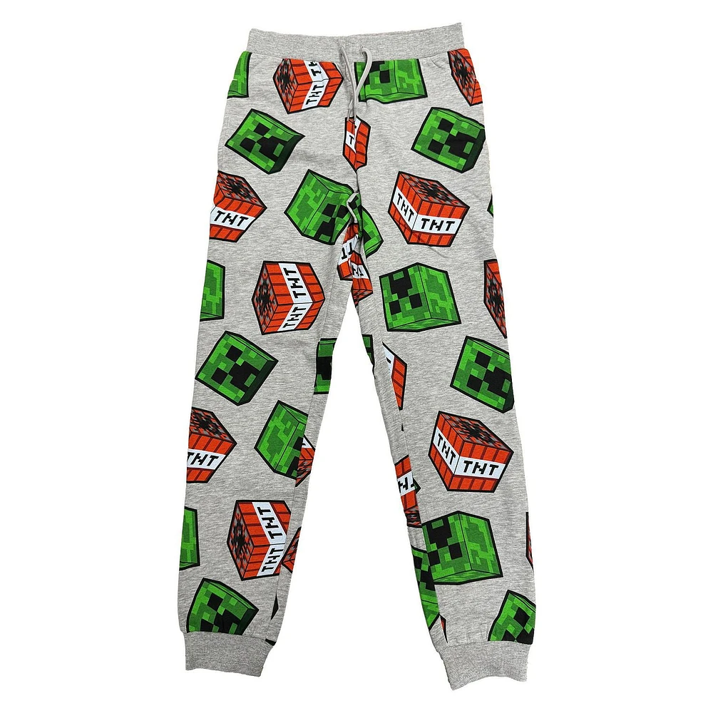 Minecraft Boys Creeper Toss Joggers