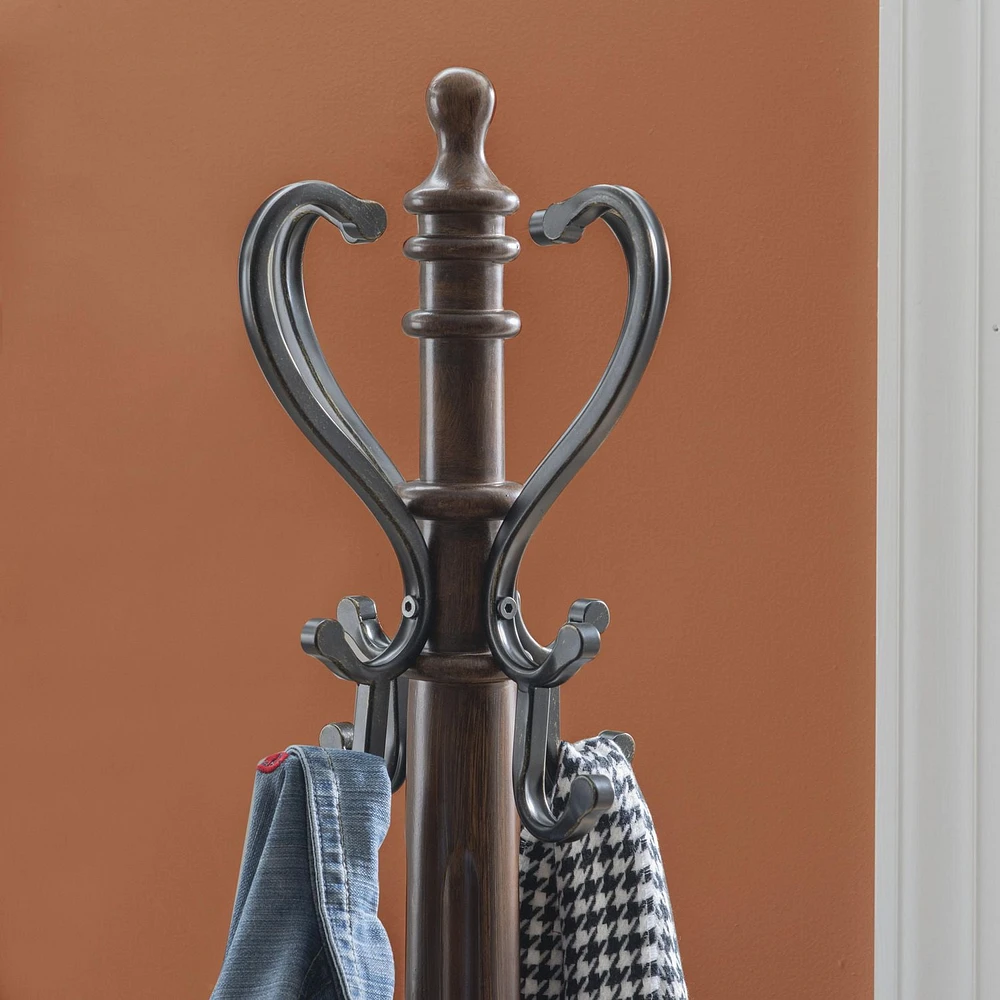 Ferraez Coat Rack, Brown