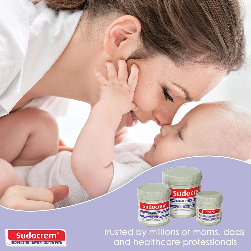 Sudocrem® Healing Cream - 250 g Tub - Diaper Rash | Minor Skin Irritations | Incontinence Dermatitis Cream, Recommended by pediatricians, dermatologists