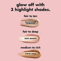 e.l.f. Cosmetics Tube Beaute Illuminateur Halo Glow Highlight avec applicateur à embout tampon, 10 mL
