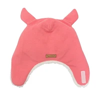 FlapJackKids - Baby, Toddler, Kids, Girls Reversible Sherpa Fleece Hat - Double Layered - Bunny/Deer