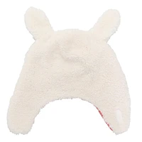 FlapJackKids - Baby, Toddler, Kids, Girls Reversible Sherpa Fleece Hat - Double Layered - Bunny/Deer