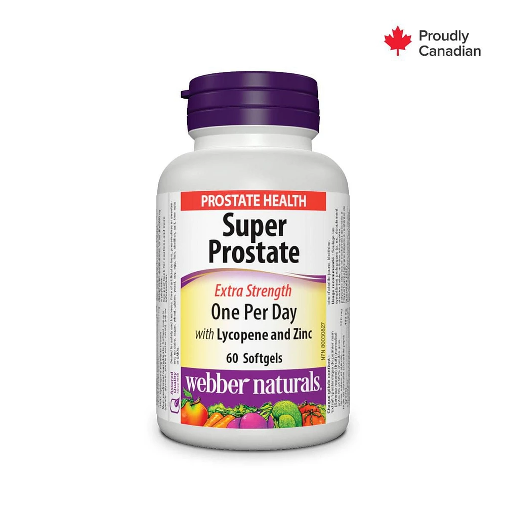 Webber Naturals® Super Prostate, Extra Strength, ONE PER DAY FORMULA