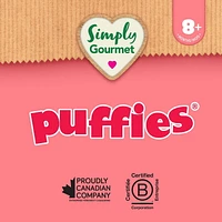 Simply Gourmet Puffies Strawberry Banana baby snack, Puffed grain snacks