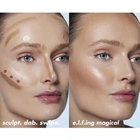 e.l.f. Cosmetics Tube Beaute Illuminateur Halo Glow Highlight avec applicateur à embout tampon, 10 mL
