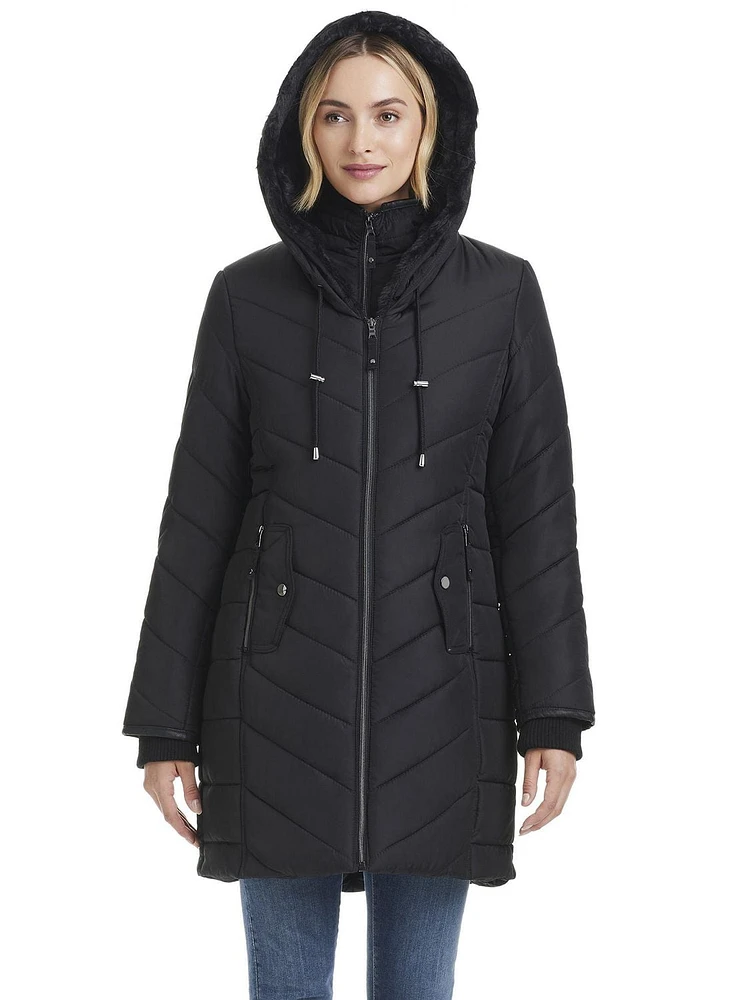 George Women's Full-Zip Quilted Jacket