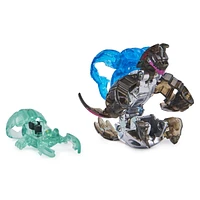 Bakugan Evolutions, Neo Dragonoid and Ghost Beast Battle Strike Pack, Includes 6 Bakugan Action Figures, 9 Trading Cards and 8 BakuCores, Kids Toys for Boys, Ages 6 and Up