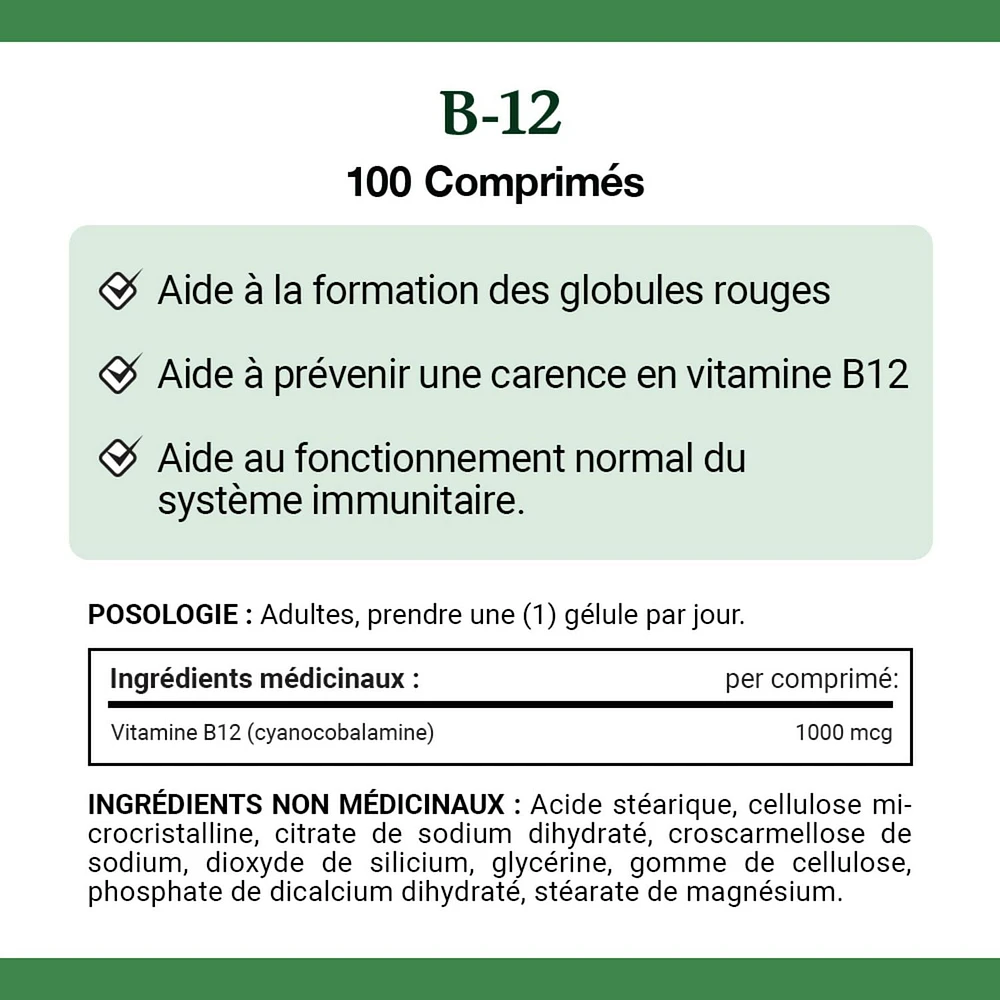 NATURE'S BOUNTY Vitamin B-12, 1000 mcg, Helps Energy Metabolism, Helps Red Blood Cell Formation, Prevents Vitamin B-12 Deficiencies, Supports Immune System, Tablets 100.0 count, 100 Tablets