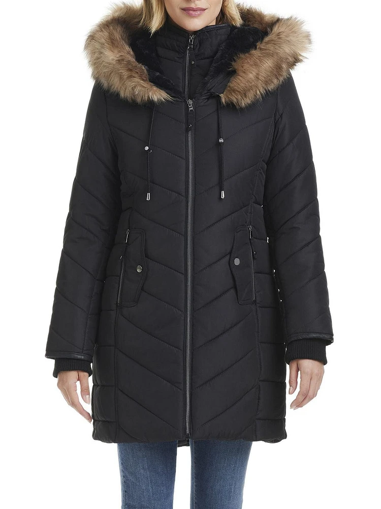 George Women's Full-Zip Quilted Jacket