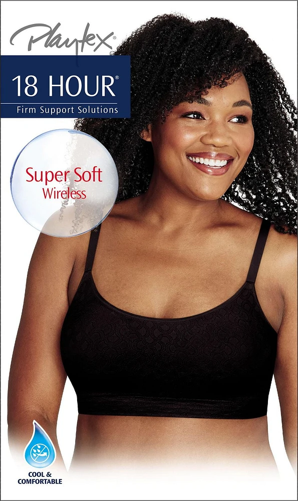 Playtex Seamless Comfort Wireless Bra, Plus