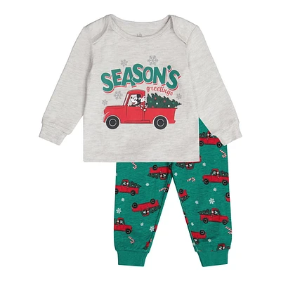 Disney Mickey Mouse Christmas Sleep Set, Sizes: 0/3M - 18/24M