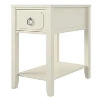 Novogratz Her Majesty Narrow Side Table, White