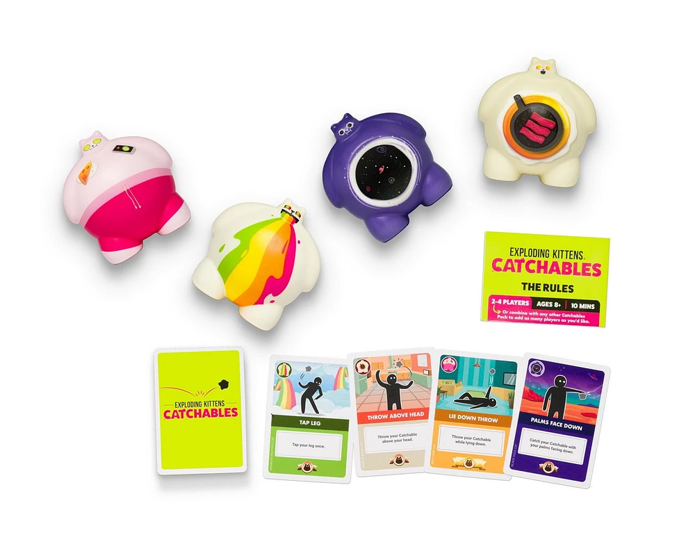 Catchables Party Game from the Makers of Exploding Kittens, A collectible toy-tossing game