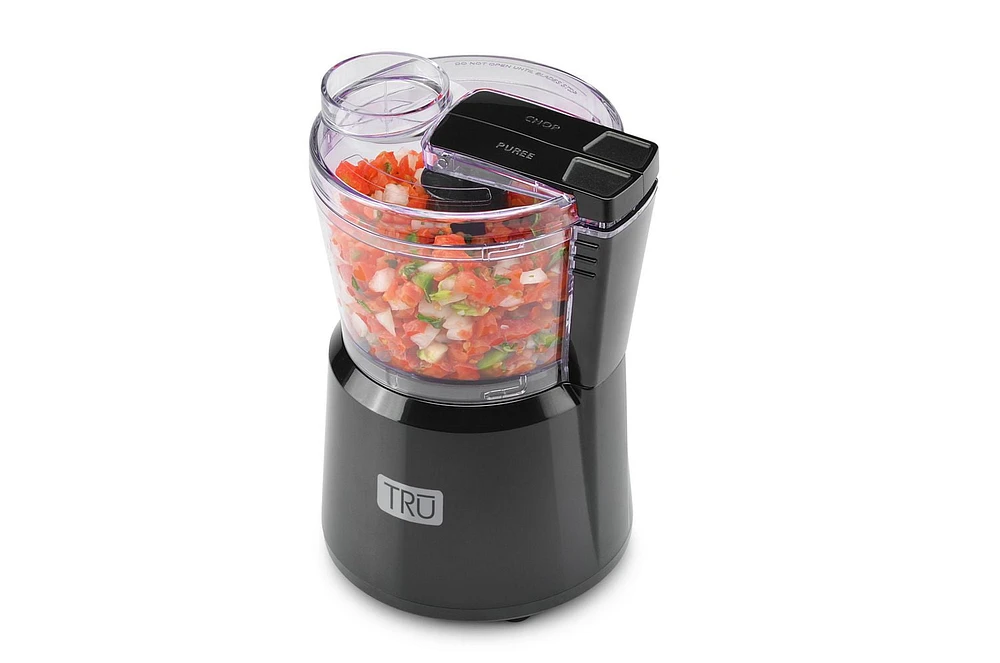 TRU 3 Cup Food Chopper, Black, 150 watt, 3 Cup capacity