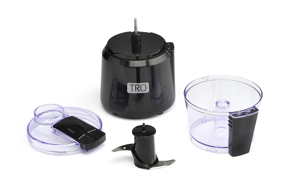 TRU 3 Cup Food Chopper, Black, 150 watt, 3 Cup capacity