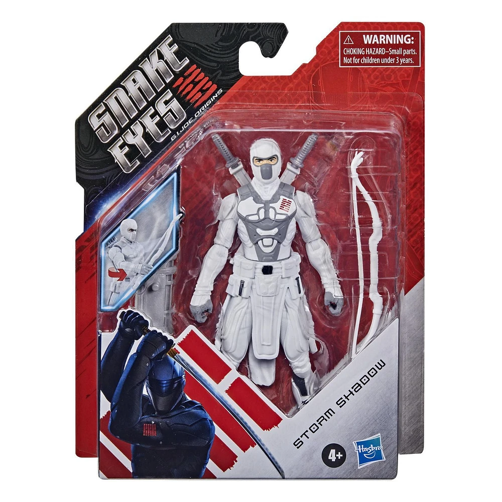 Snake Eyes: G.I. Joe Origins Storm Shadow Action Figure Collectible Toy with Fun Action Feature and Accessories, Toys for Kids Ages 4 and Up