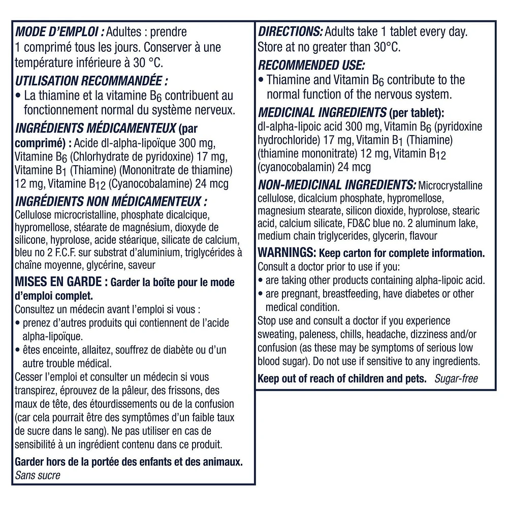 Nervive Santé des nerfs 30 unités