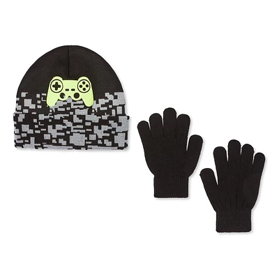 George Boys' Toque and Gloves 2-Piece Set, Sizes 4/6-7/16