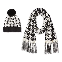 Time and Tru Women's Hat and Scarf 2-Piece Set, One Size