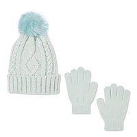 George Girls' Hat and Gloves 2-Piece Set, Sizes XS/S-M/XL