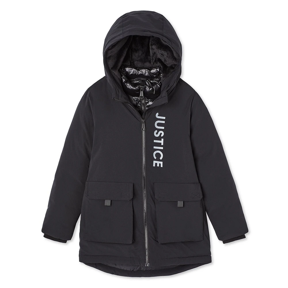 Justice Girls' Puffer Jacket