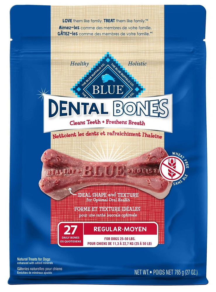 BLUE Bones Regular Size Dog Dental Chews, 765g