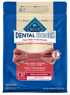 BLUE Bones Regular Size Dog Dental Chews, 765g